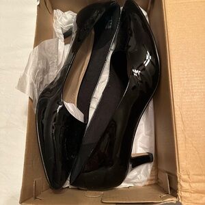 Elegant Black Patent Leather Heels